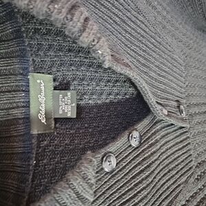 Eddie Bauer Gray Ribbed Cardigan